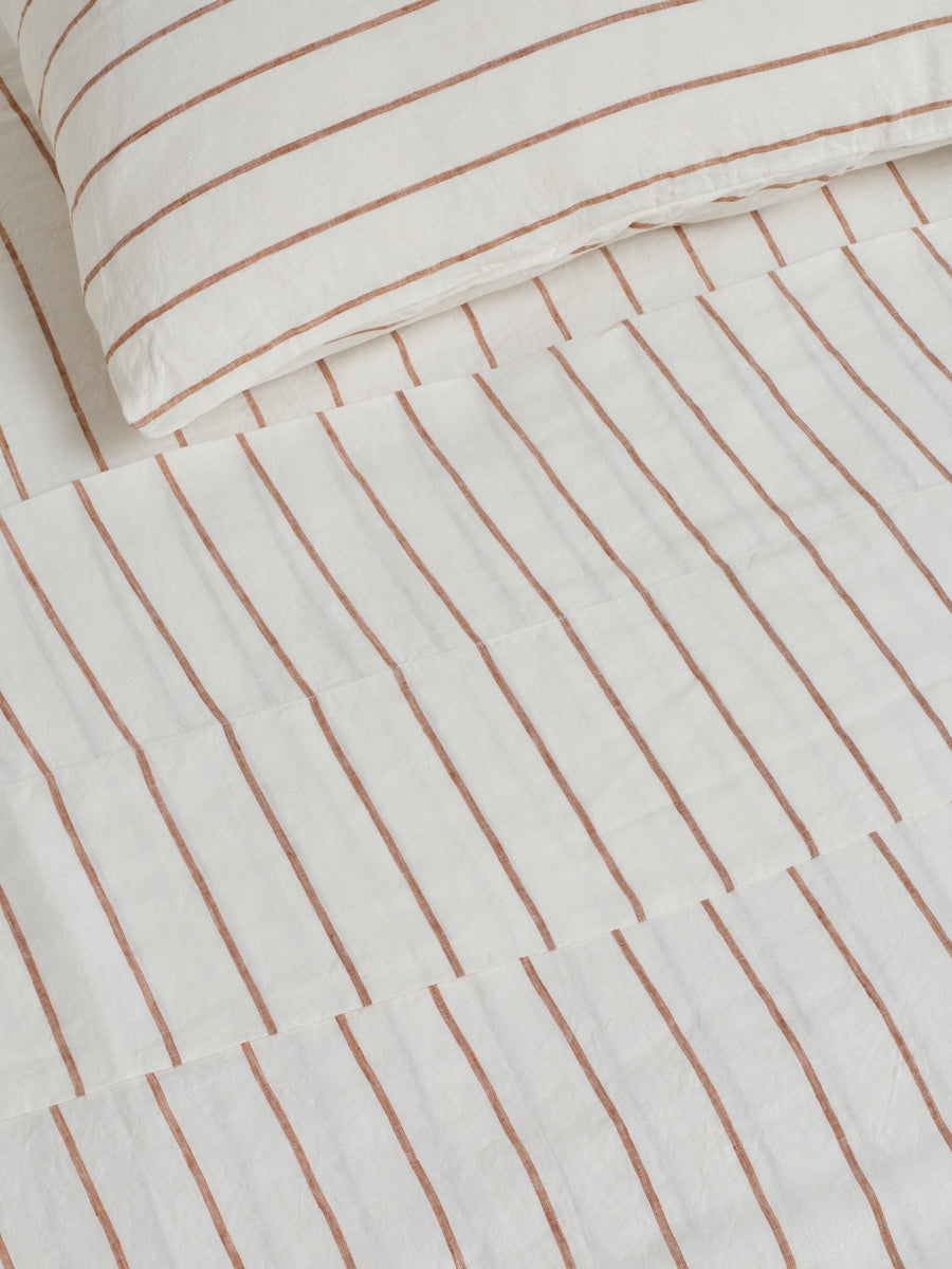 Carlotta & Gee Linen in Tobacco Stripes – Southwood